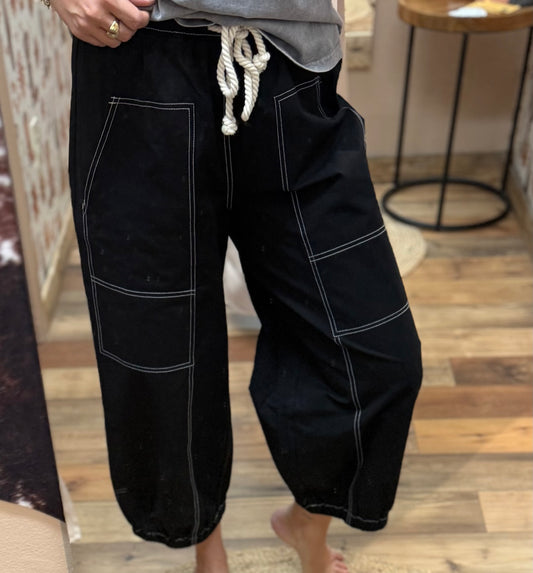 Black Balloon Pants