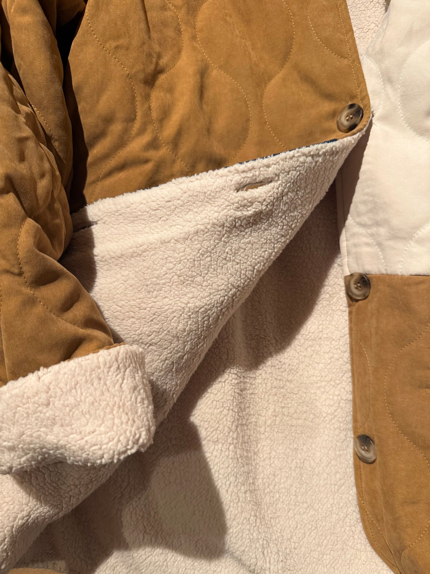 Patchwork Sherpa Jacket