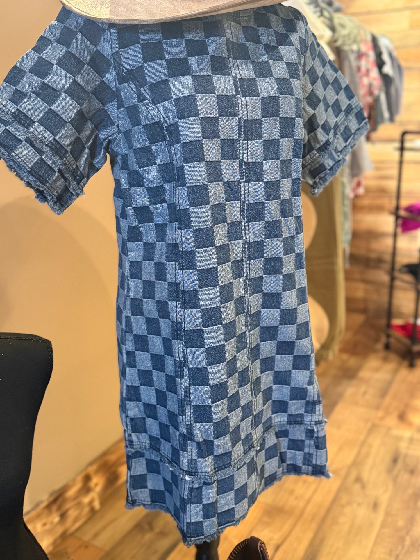 Checked out Denim Mini