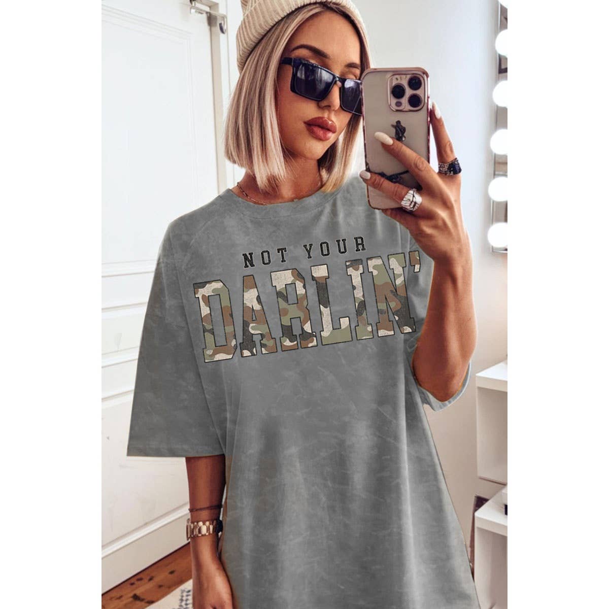 DARLIN OVERSIZED MINERAL GRAPHIC TEE