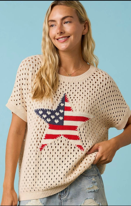 USA Star Sweater