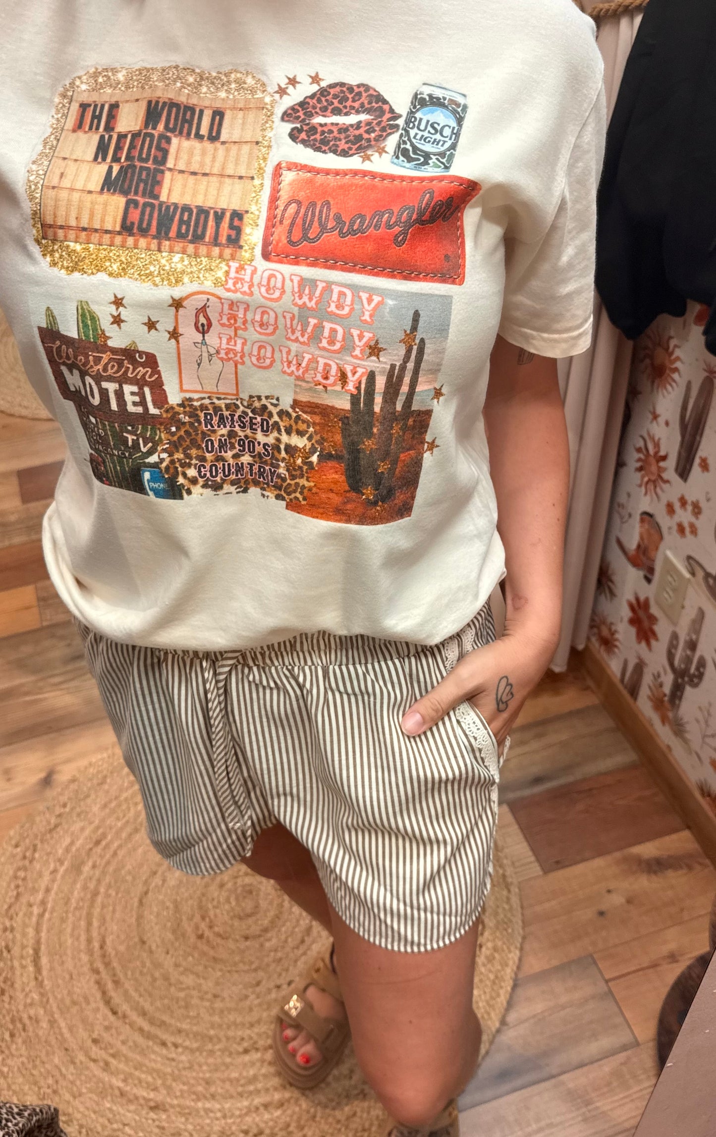 Western | Howdy | Wrangler | Cowgirl | CC Graphic Tee