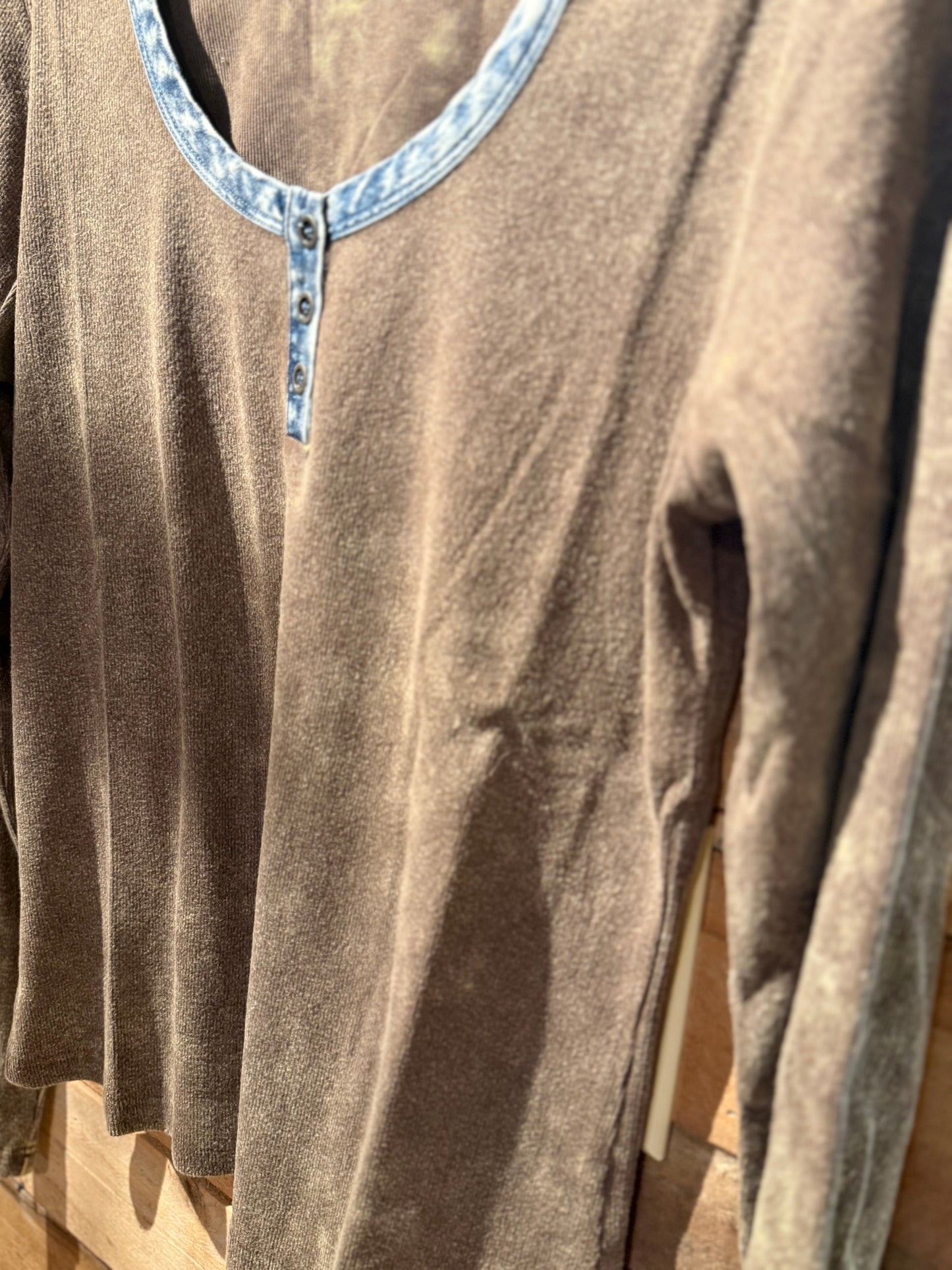 Dark Chocolate Henley