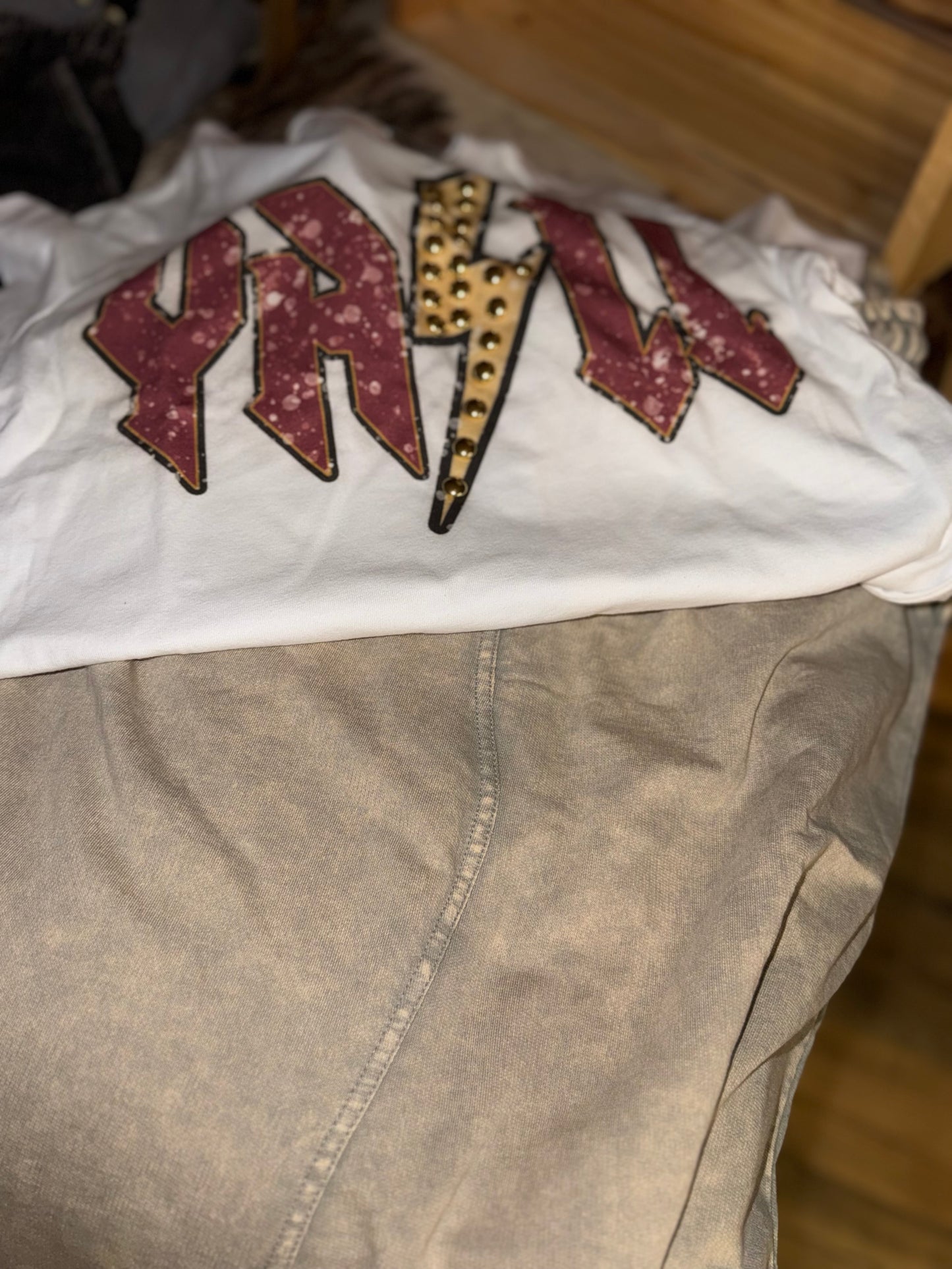 GINA PINK LABEL Y'ALL TEE
