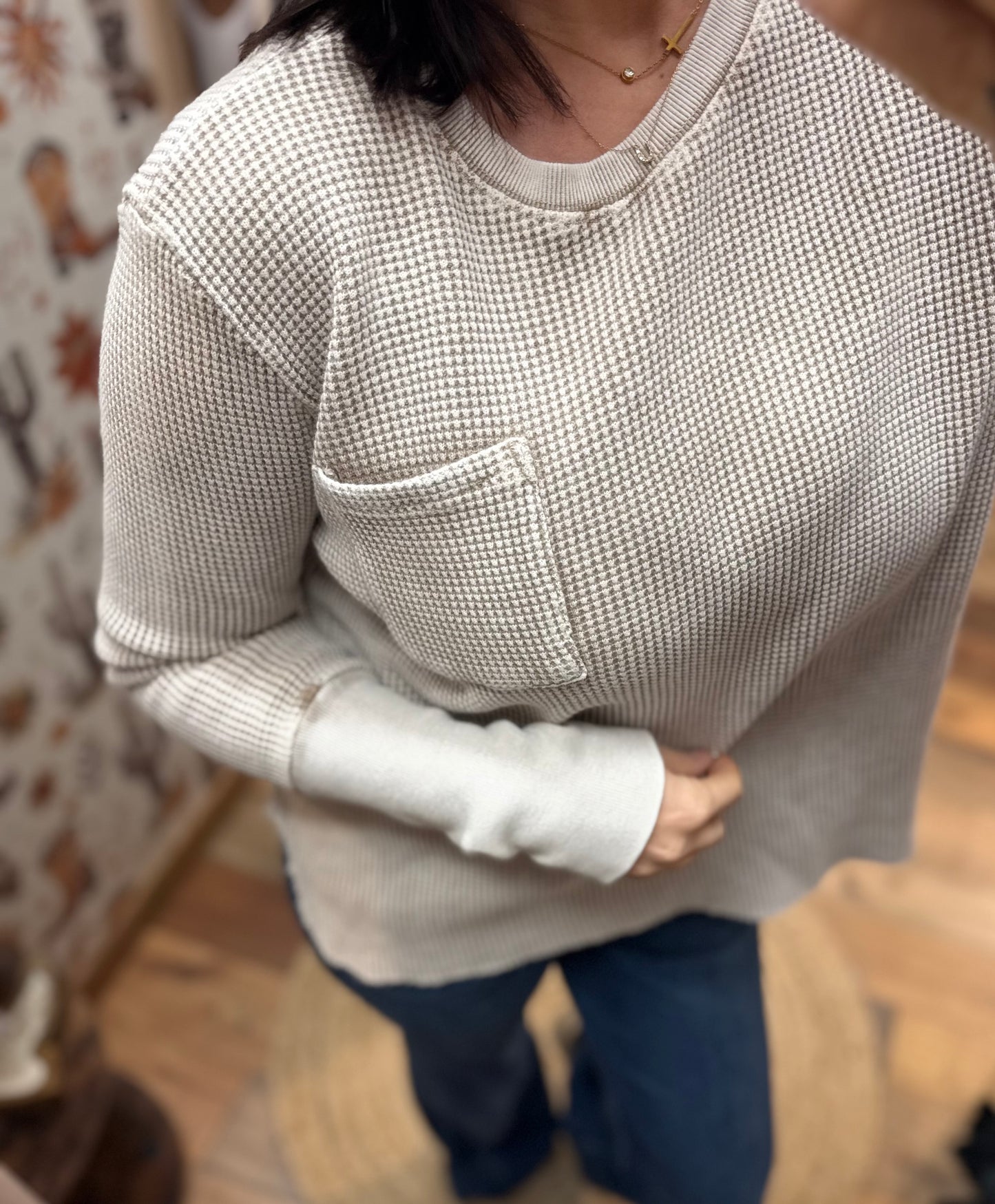 You hunny waffle knit