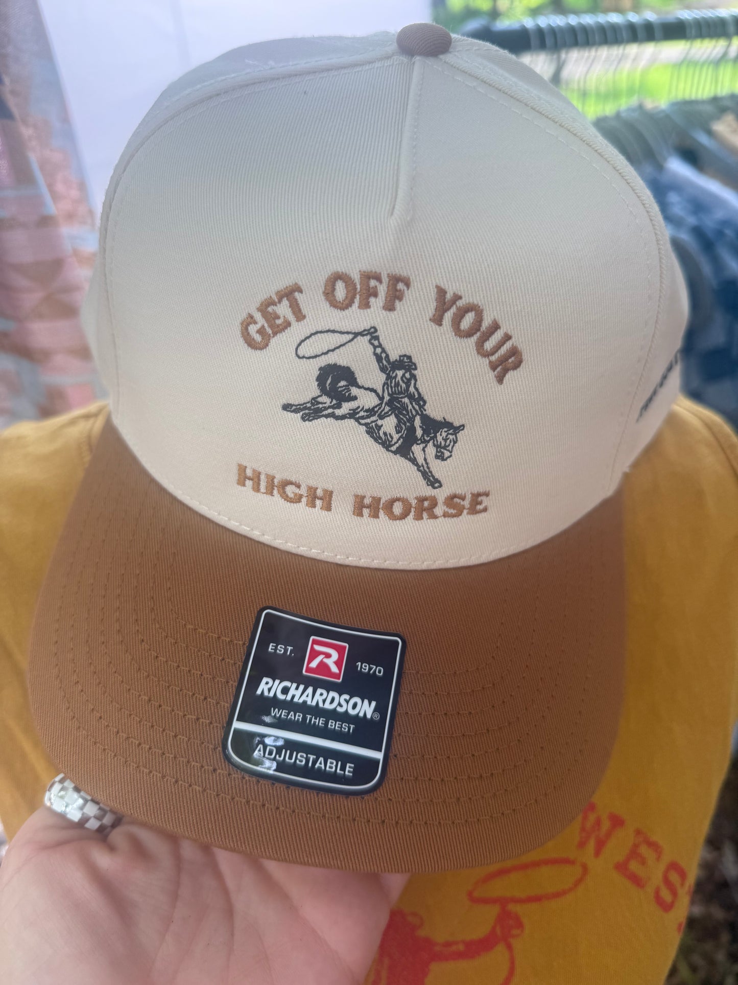 Off your high horse hat