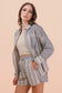 Stripe Woven Shirt Top & Shorts Set