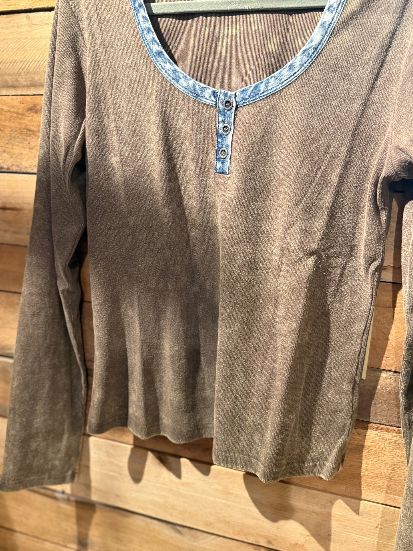 Dark Chocolate Henley