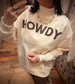 Howdy mock neck