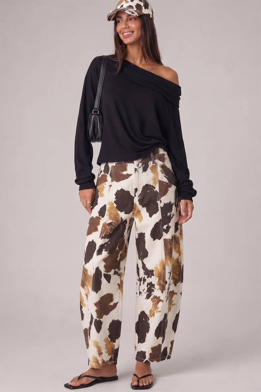 Bovine Barrel Leg Pants