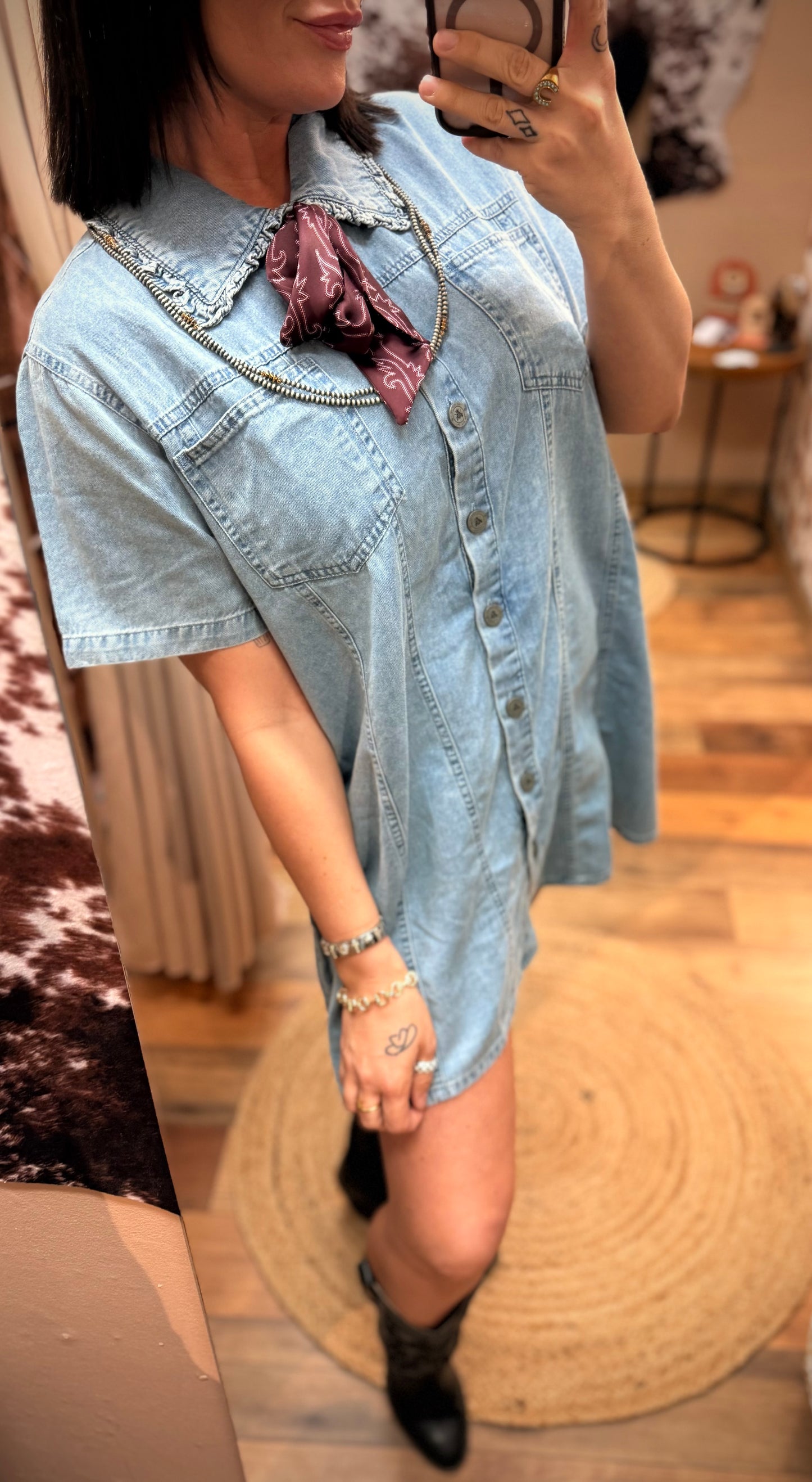 High Plains Denim Dress