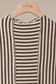 Asymmetrical Stripe Long Sleev Pullover