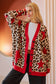LEOPARD STAR CARDIGAN SWEATER