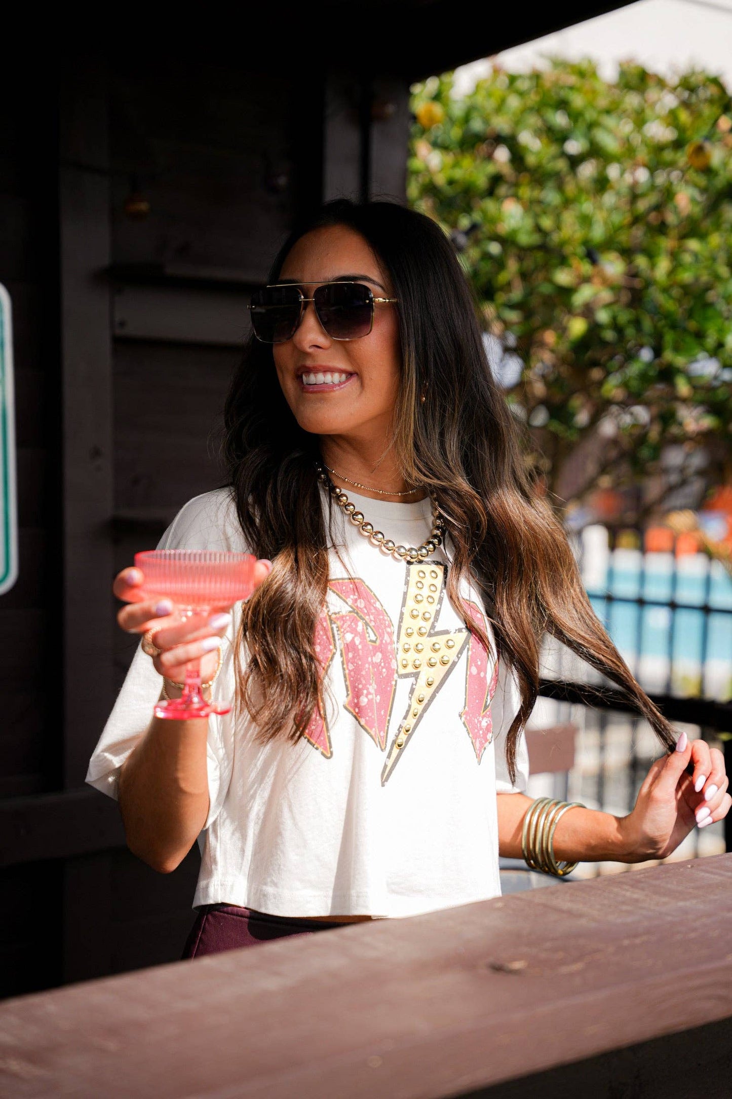 GINA PINK LABEL Y'ALL TEE