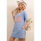USA GRAPHIC PATCH DRESS