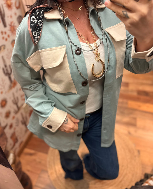 Adeline Belted Shacket