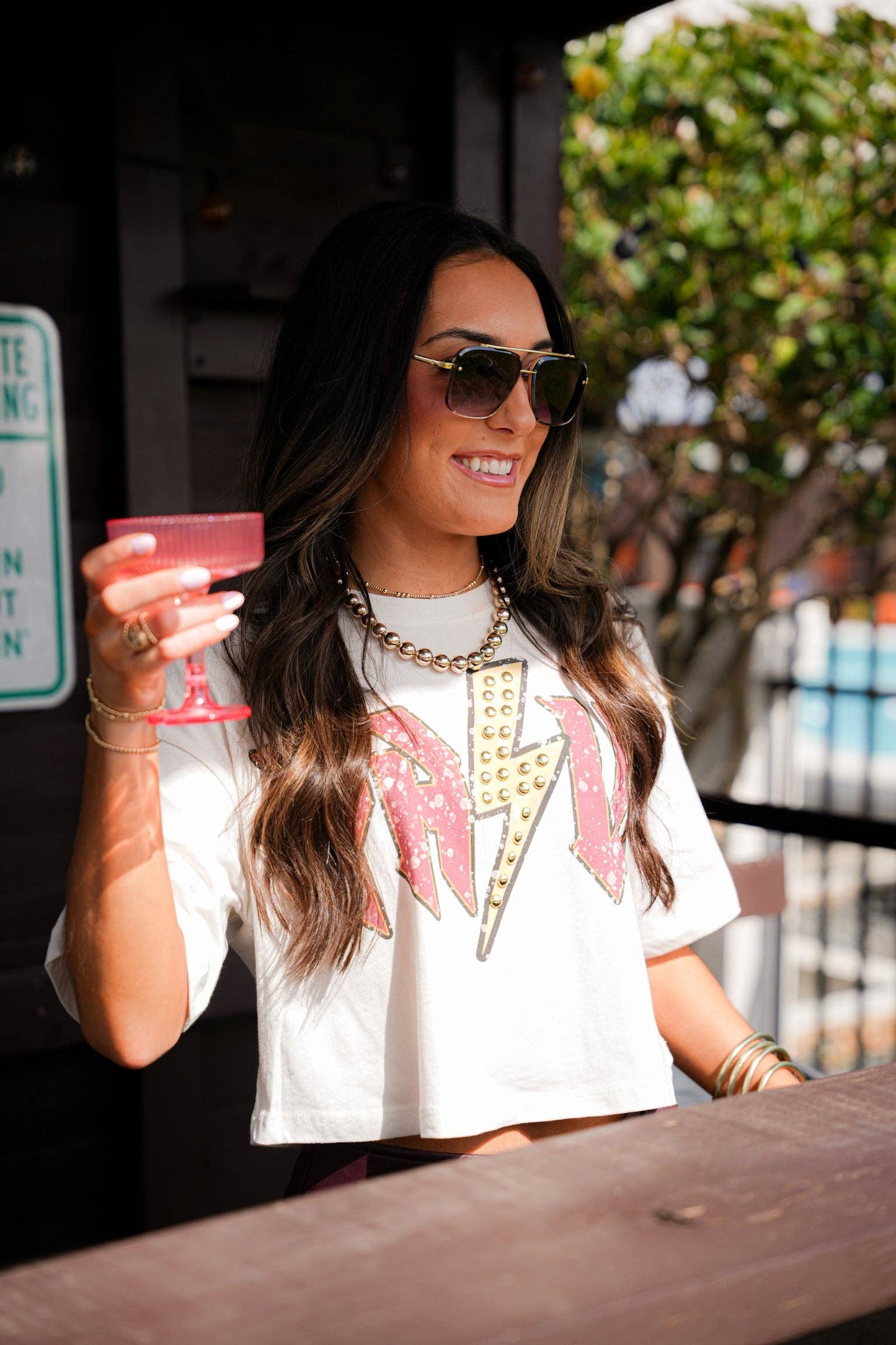 GINA PINK LABEL Y'ALL TEE