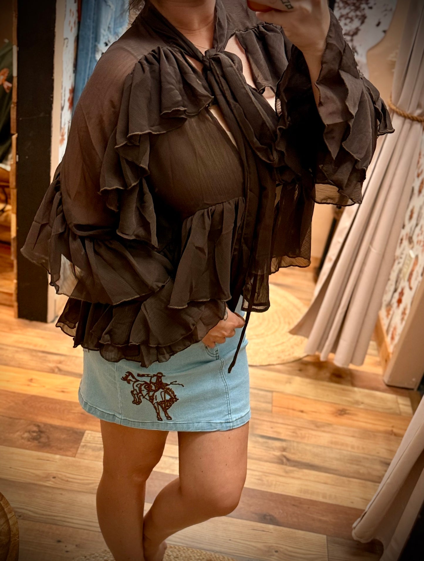 Ride On Denim Skirt