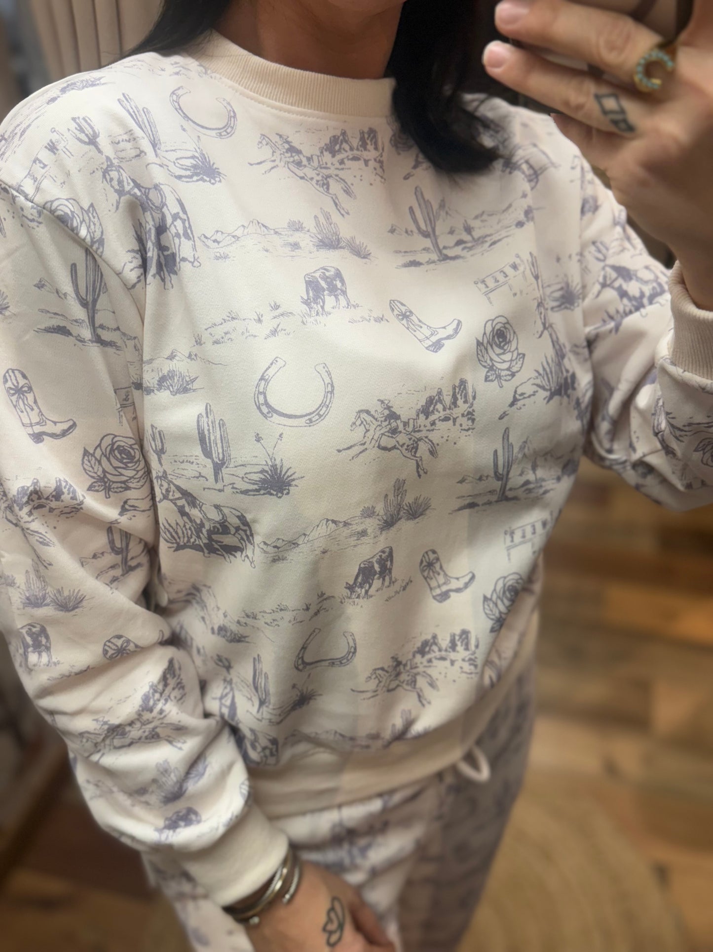 Backroads lounge crew neck