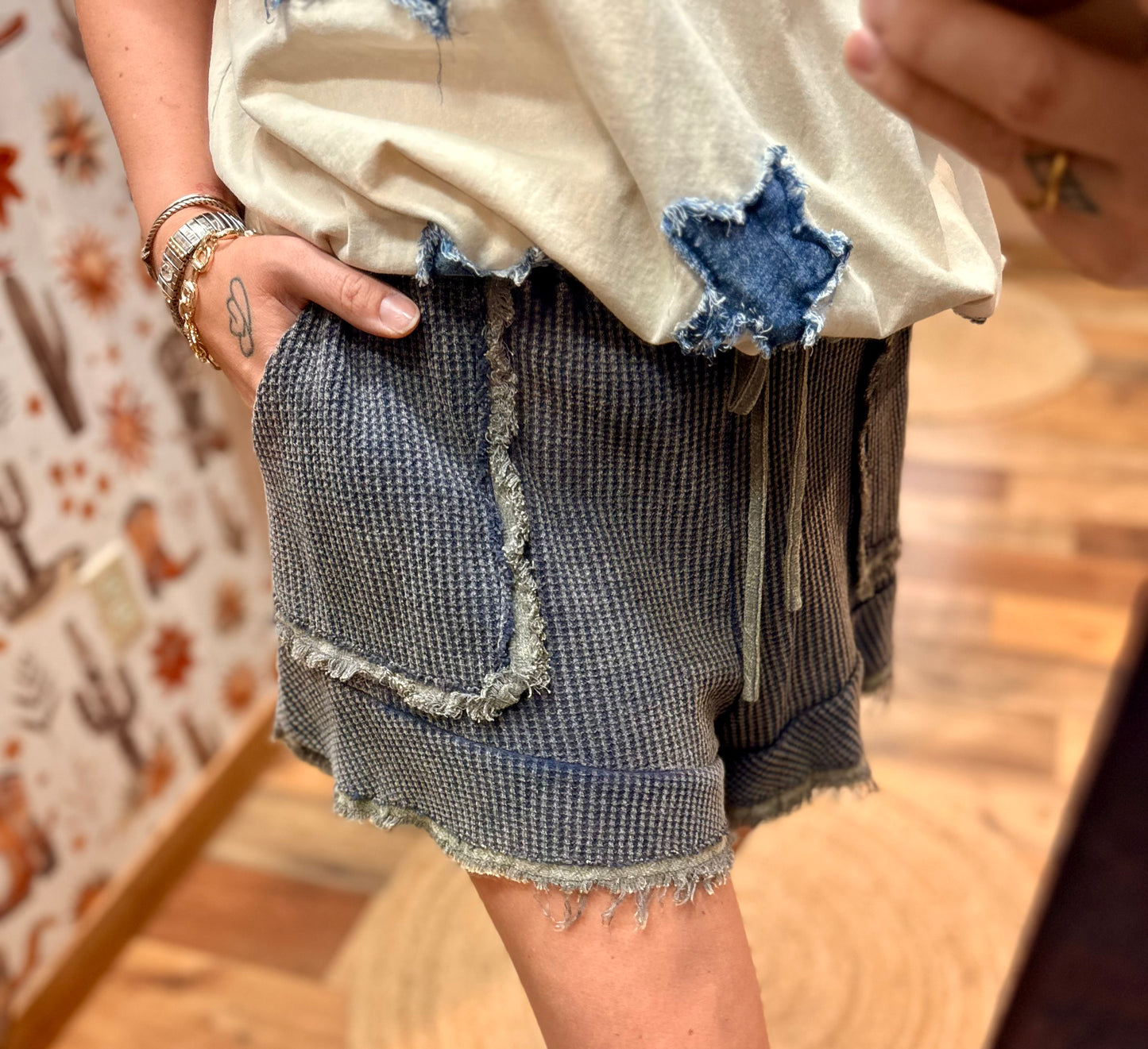 Dallas Acid Wash Shorts