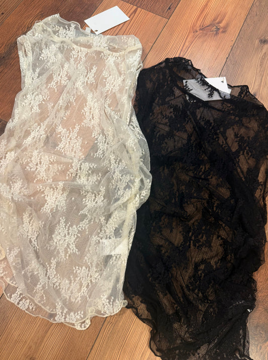 Lace mesh tank