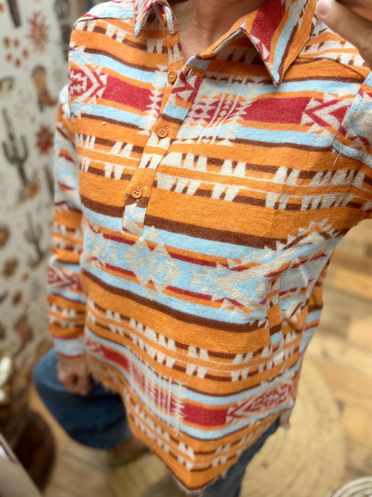 Fall Fest Aztec Shacket