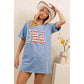 USA GRAPHIC PATCH DRESS