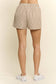 OVER&OVER - ELASTIC WAIST STRIPE CASUAL SHORTS