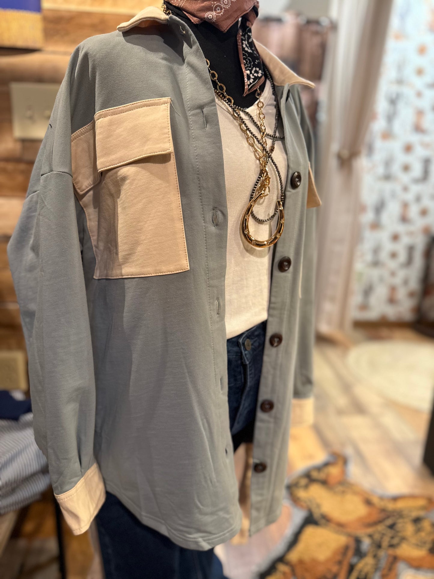 Adeline Belted Shacket