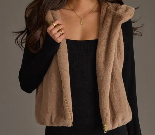Tell me Lies Faux Fur Vest