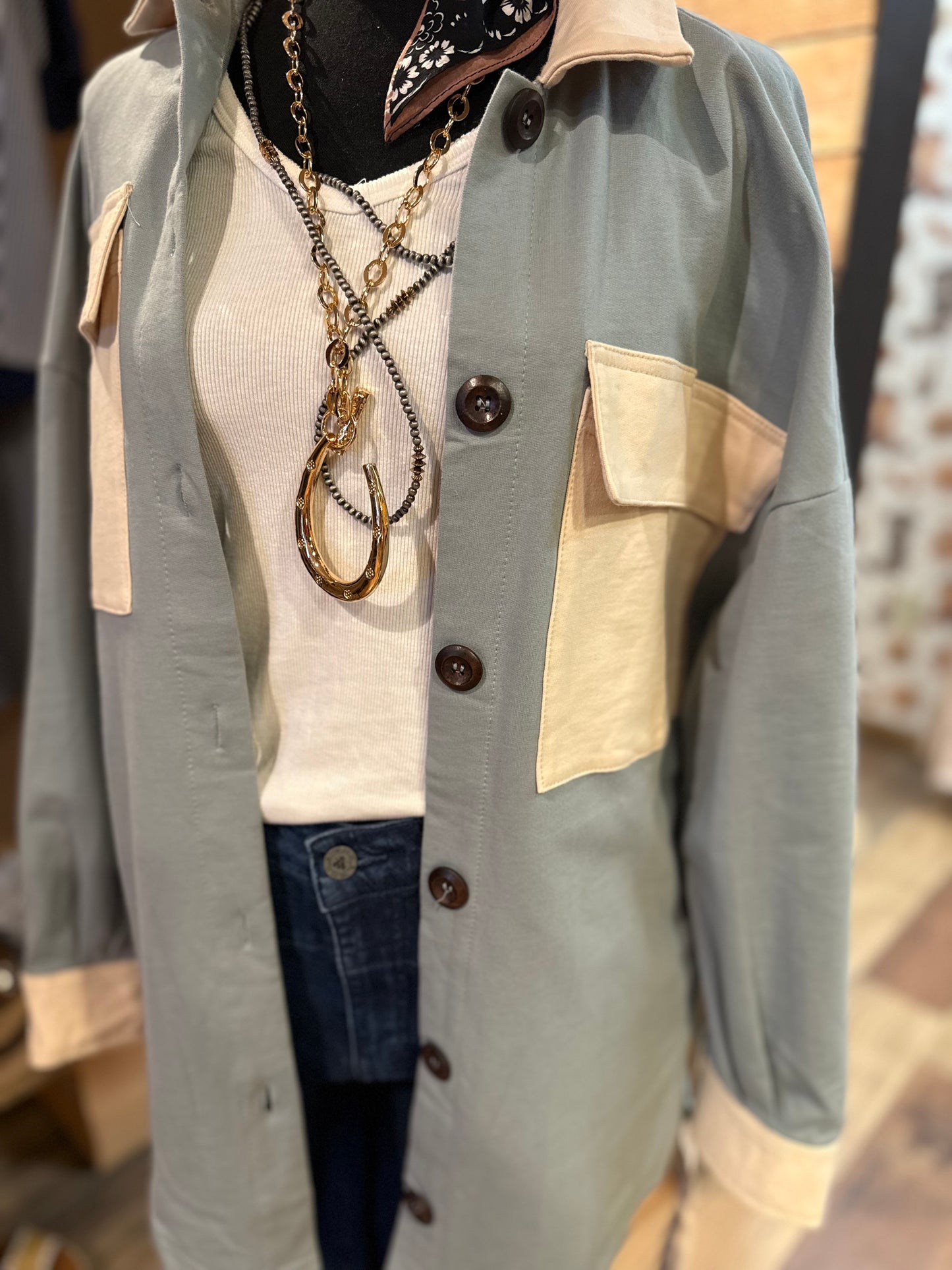 Adeline Belted Shacket
