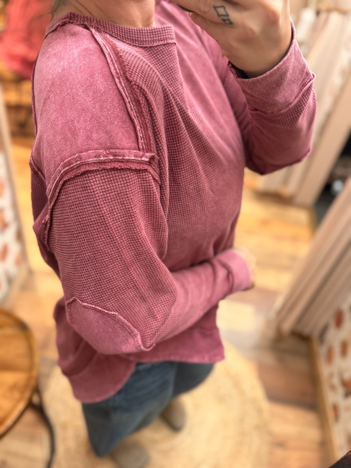 Fall patch Knit