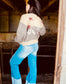 Western Horse Graphic Knit Cardigan