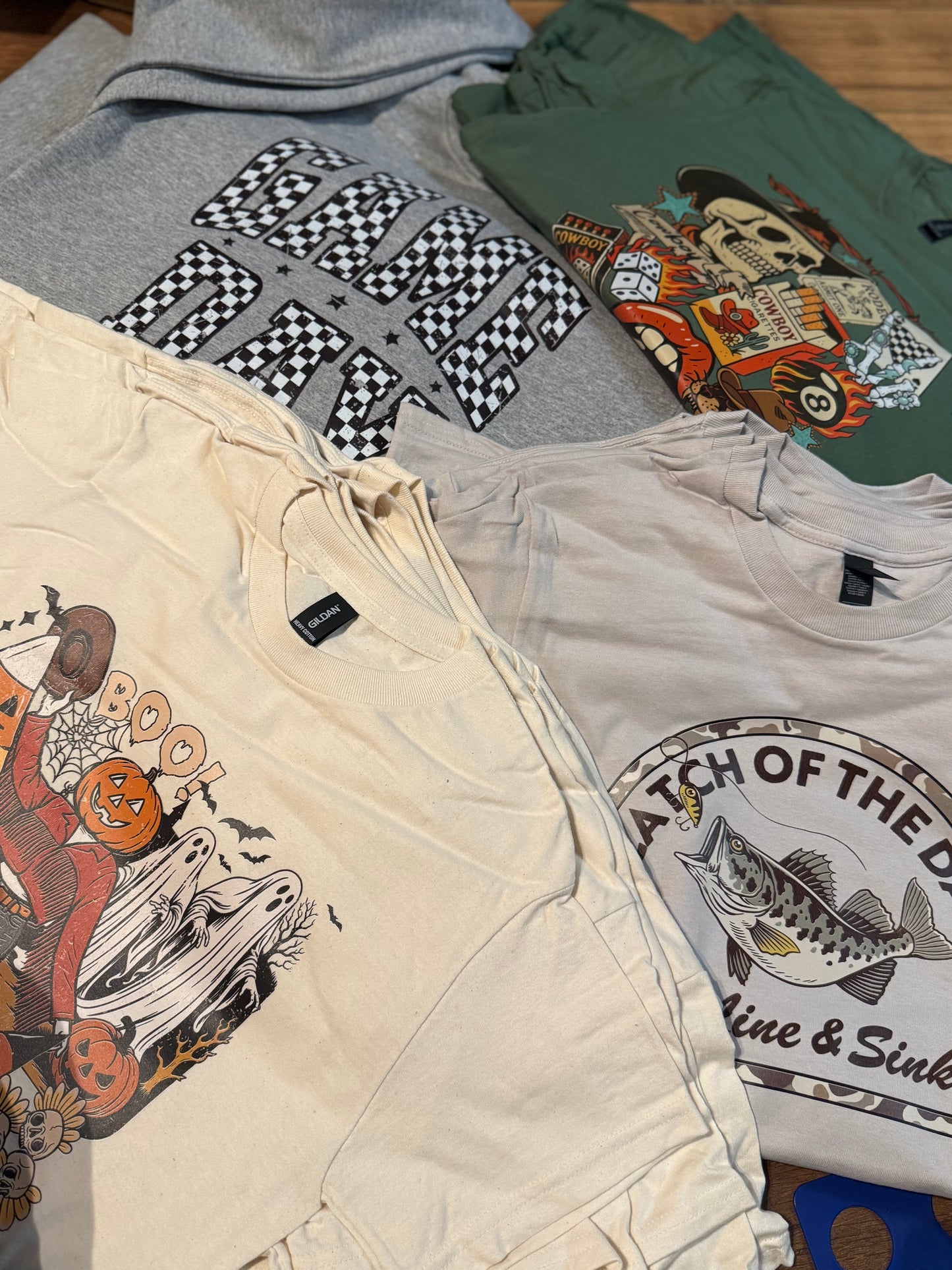 Vintage Western Collage Graphic Heavy Cotton Tee