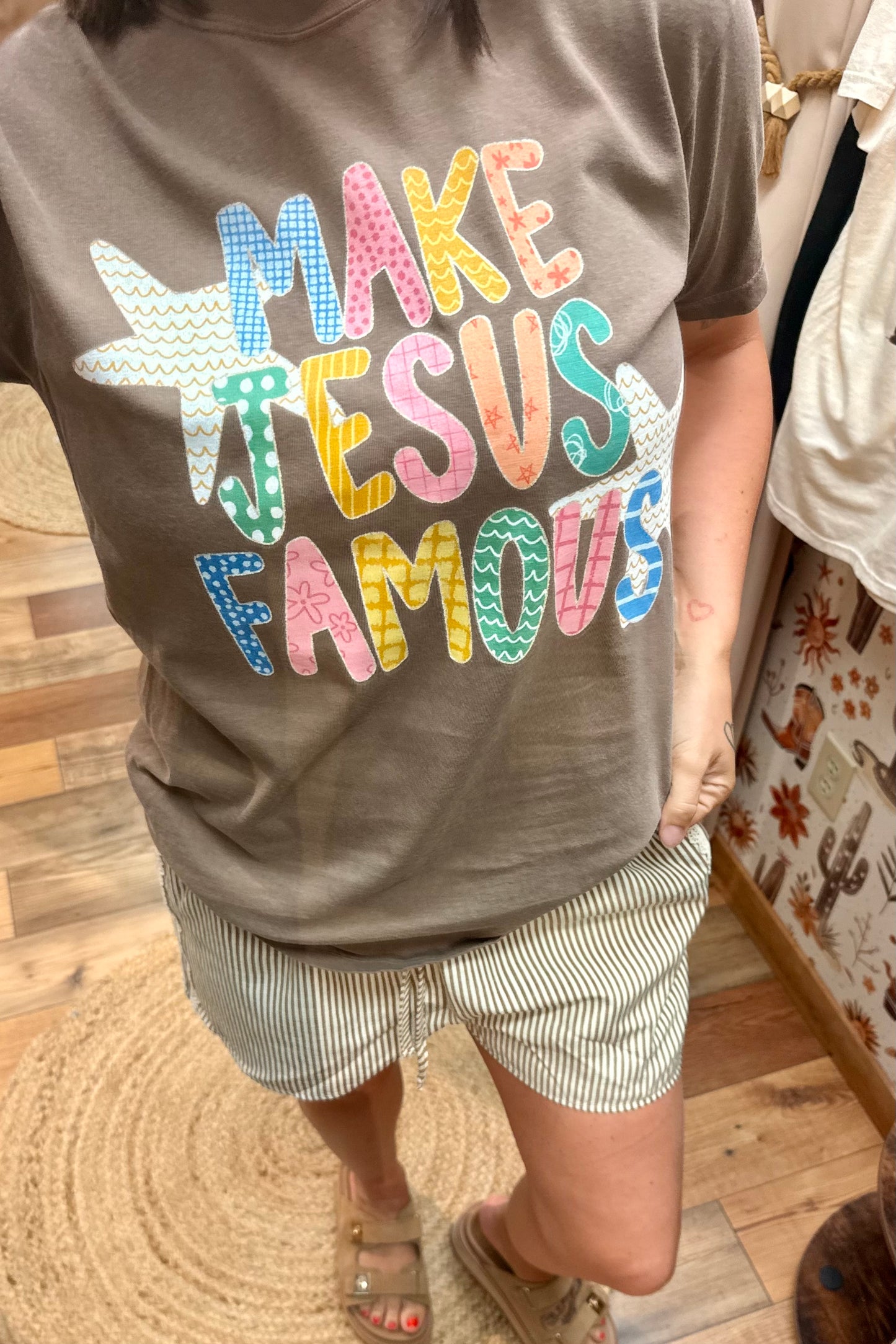 Make JESUS Famous | Faith | GOD | Boutique CC Graphic Tee