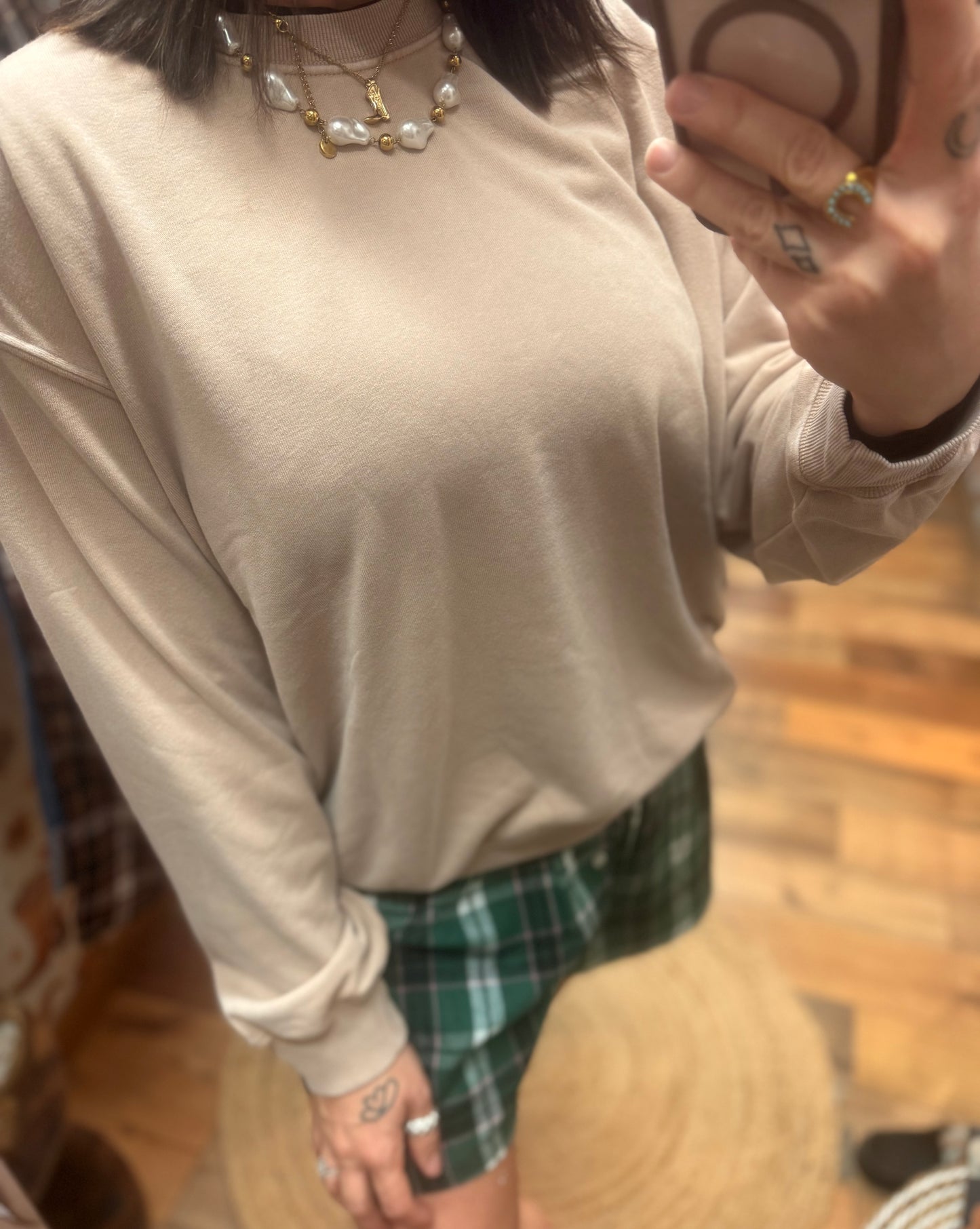 mineral wash sweatshirt