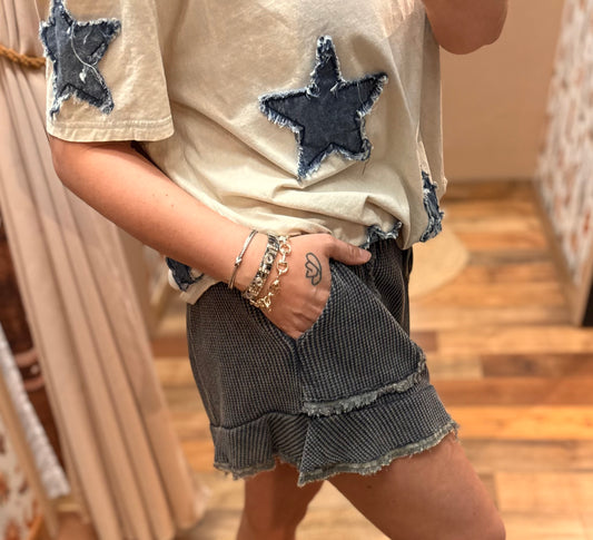 Dallas Acid Wash Shorts