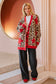 LEOPARD STAR CARDIGAN SWEATER