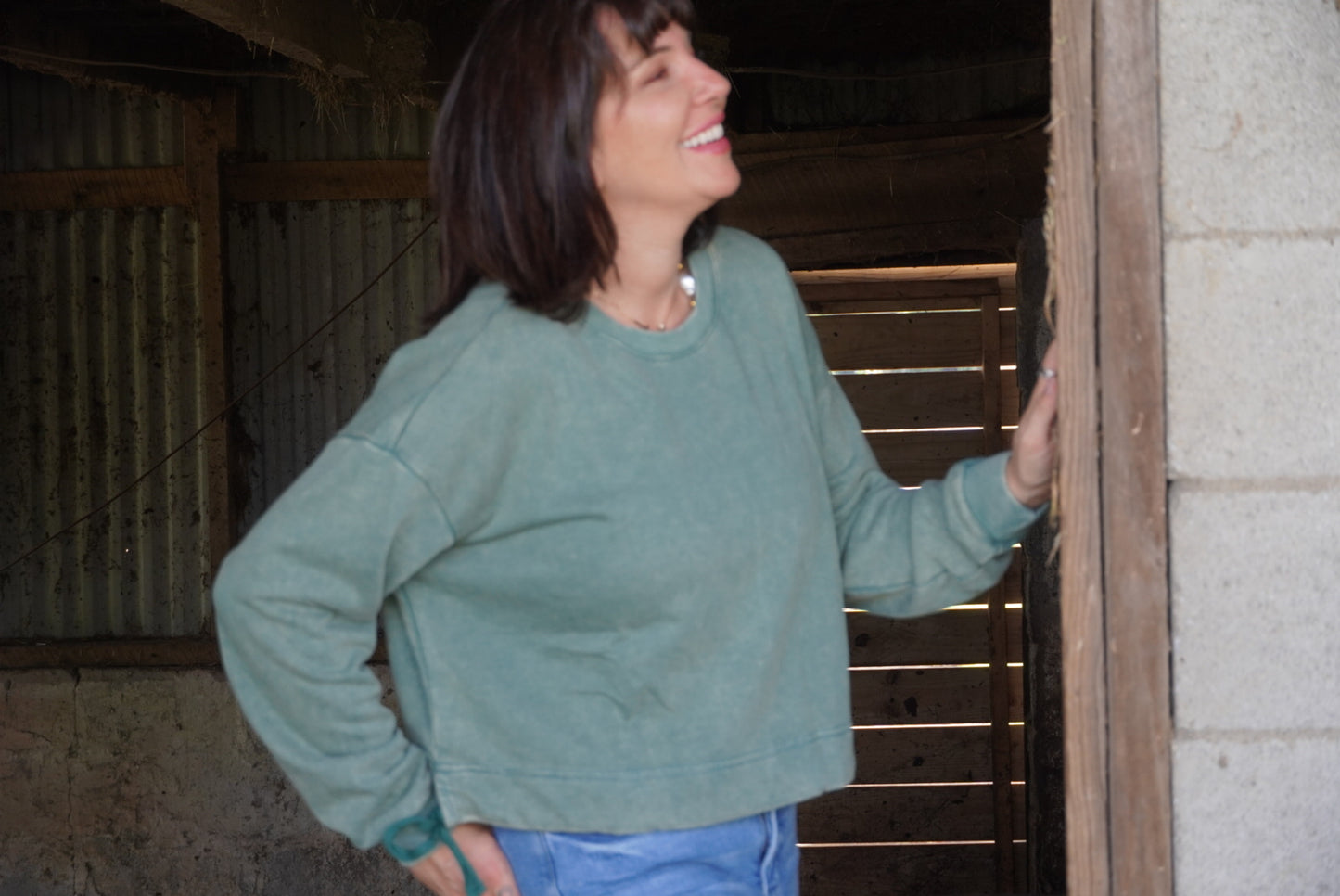 Double knot sweatshirt