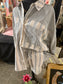 Stripe Woven Shirt Top & Shorts Set