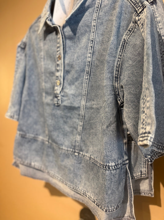 Wish you didn’t denim top