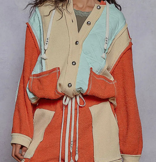 Cut and sewn hoodie