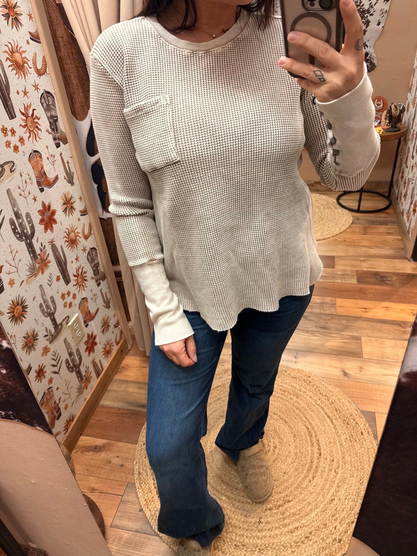 You hunny waffle knit