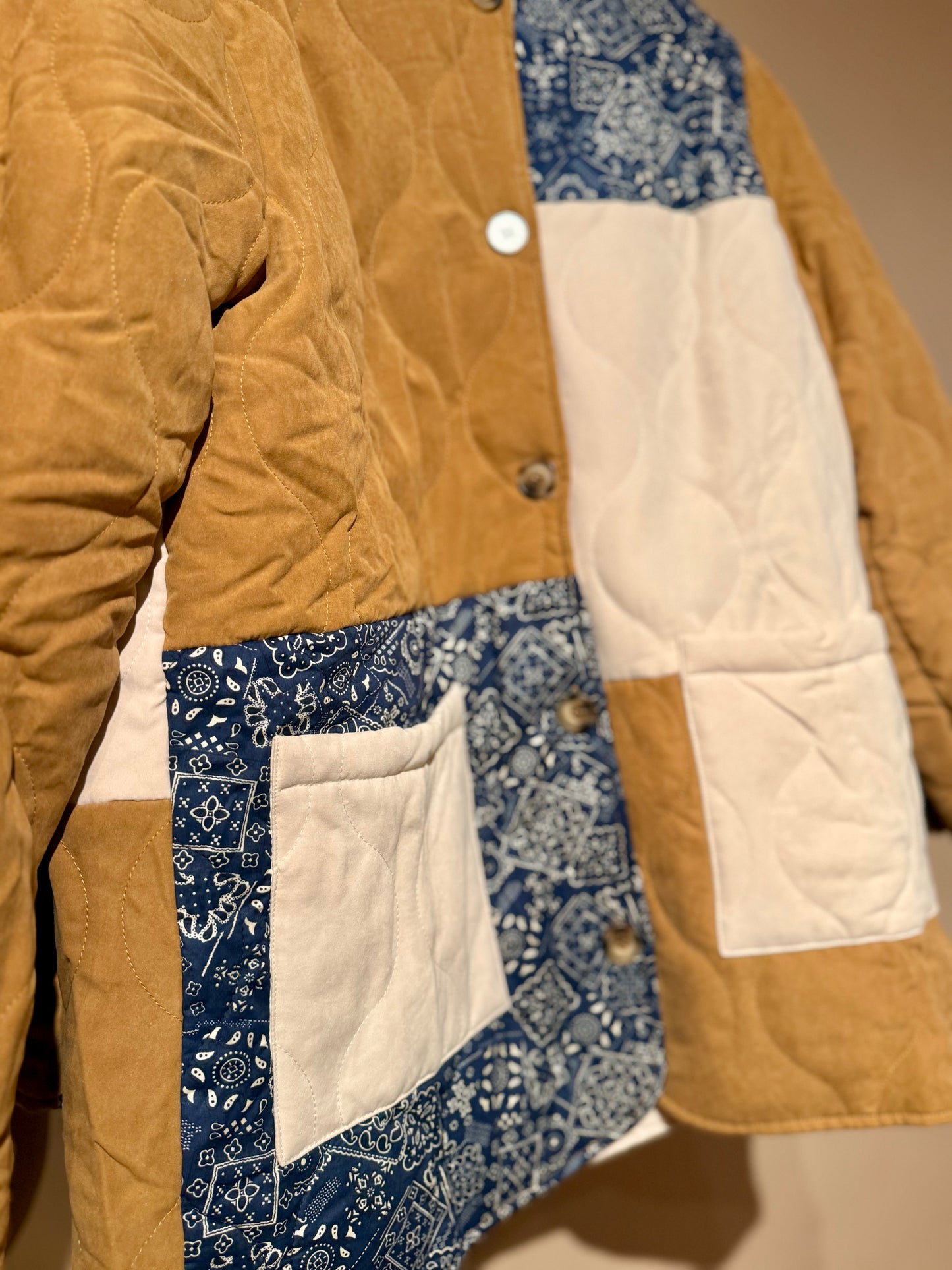 Patchwork Sherpa Jacket