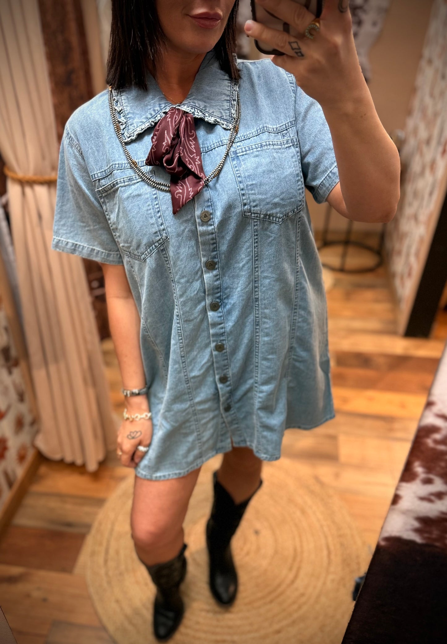 High Plains Denim Dress