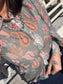 Sage paisley blouse