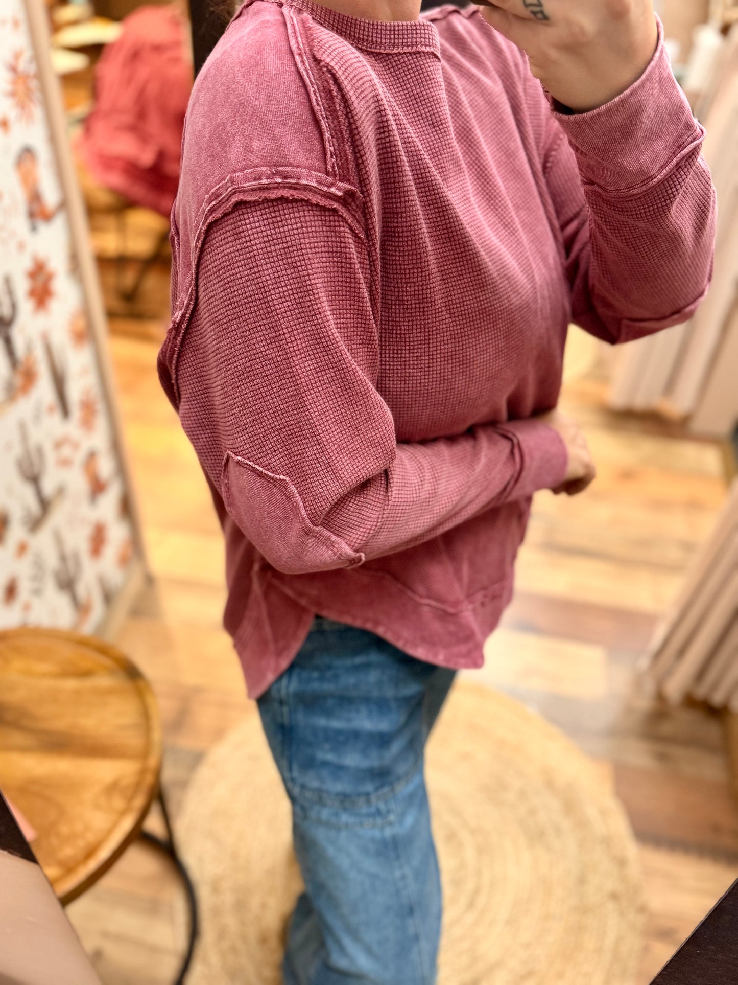 Fall patch Knit