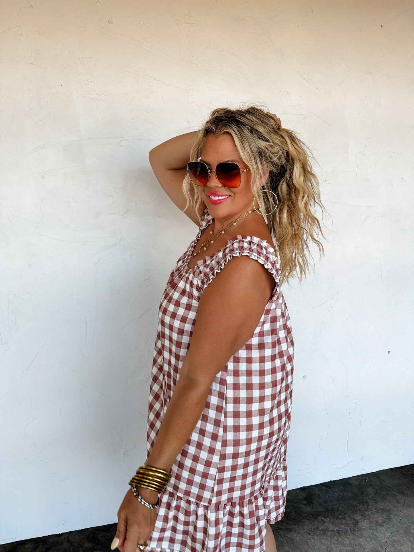 SUNSET TIDES BABYDOLL DRESS