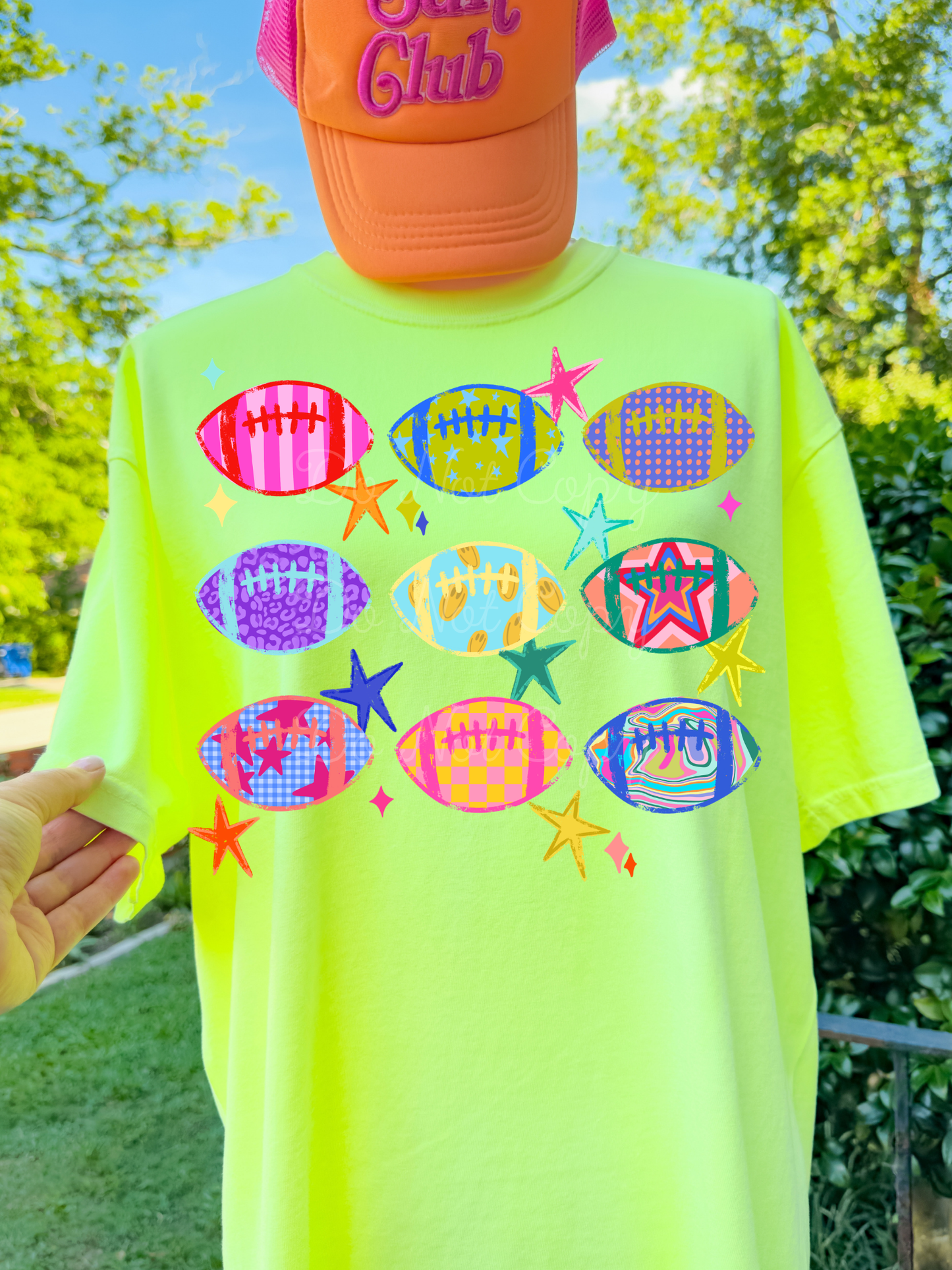 Preppy Footballs Tee