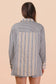 Stripe Woven Shirt Top & Shorts Set